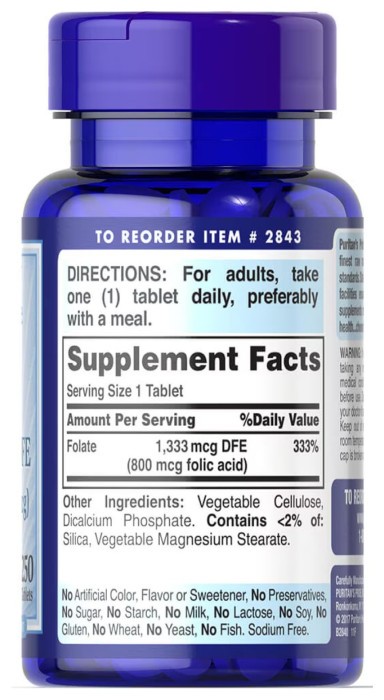 Folate 1333 mcg DFE - 250 tabs