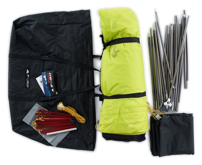 Палатка 3F Ul Gear Qingkong 4 (4-местная) 15D nylon 3 season green