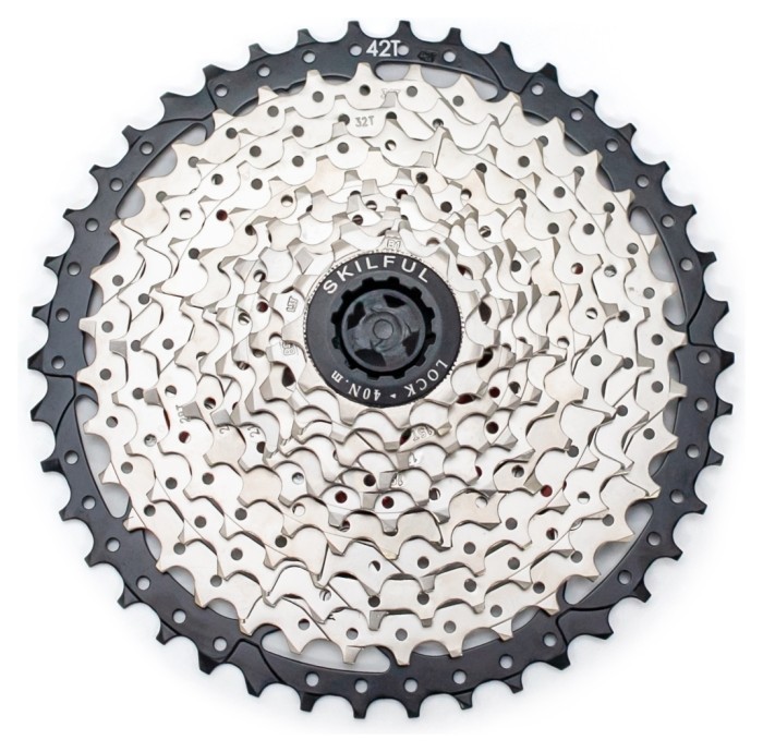 Кассета 11-к SkilFul CS-G610 11-42T с ал. пауком, никелированная