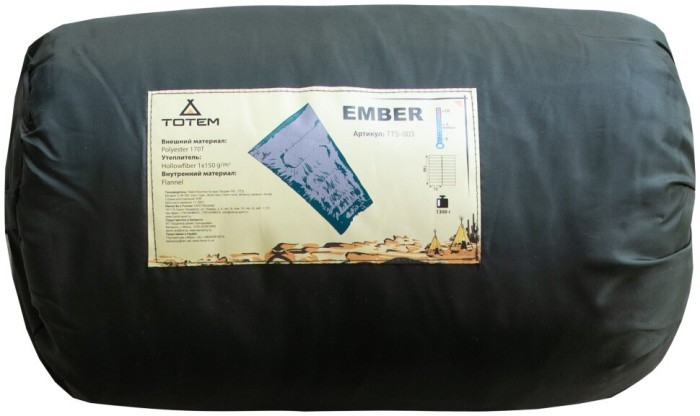 Спальный мешок Totem Ember одеяло левый оливковый 190/73 UTTS-003