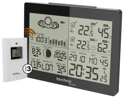Метеостанция Technoline WS6760 Black (WS6760)