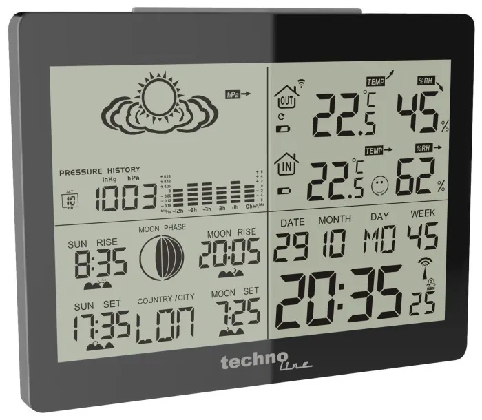 Метеостанция Technoline WS6760 Black (WS6760)