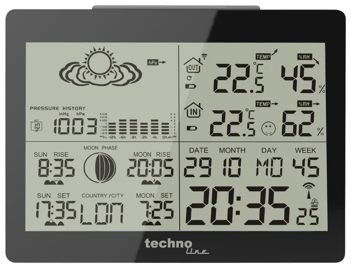 Метеостанция Technoline WS6760 Black (WS6760)