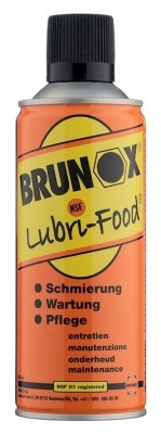 Універсальне мастило для харчового обладнання, спрей Brunox Lubri Food 400ml