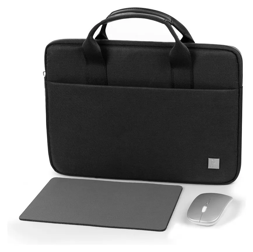 Комплект 3 в 1 (сумка, миша, килимок) WIWU 14" Genius Combo Set Black (KOS_6976195095838)