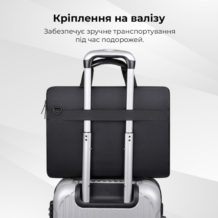 Комплект 3 в 1 (сумка, миша, килимок) WIWU 14" Genius Combo Set Black