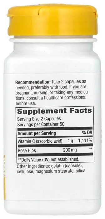 Vitamin C Rose Hips - 100 caps