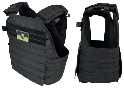 Плитоноска Pantsyr-2 (тактический военный жилет, бронежилет MOLLE) Черный
