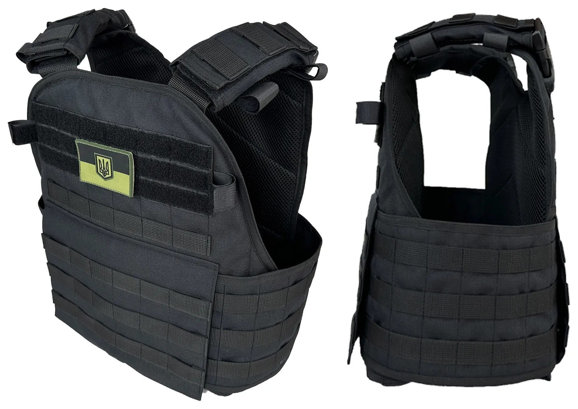 Плитоноска Pantsyr-2 (тактичний військовий жилет, бронежилет MOLLE) Чорний (EFIT_2404)