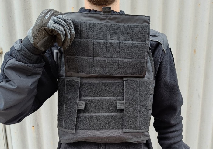 Плитоноска Pantsyr-2 (тактический военный жилет, бронежилет MOLLE) Черный