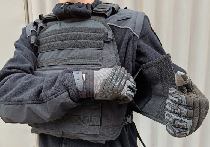 Плитоноска Pantsyr-2 (тактический военный жилет, бронежилет MOLLE) Черный