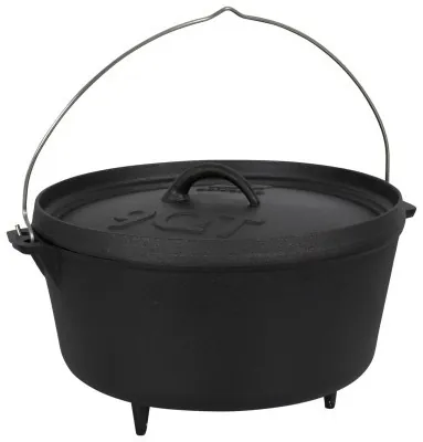 Казан з кришкою Bo-Camp Dutch Oven Cast Iron 31 cm / 7.1 L Black (2122415)