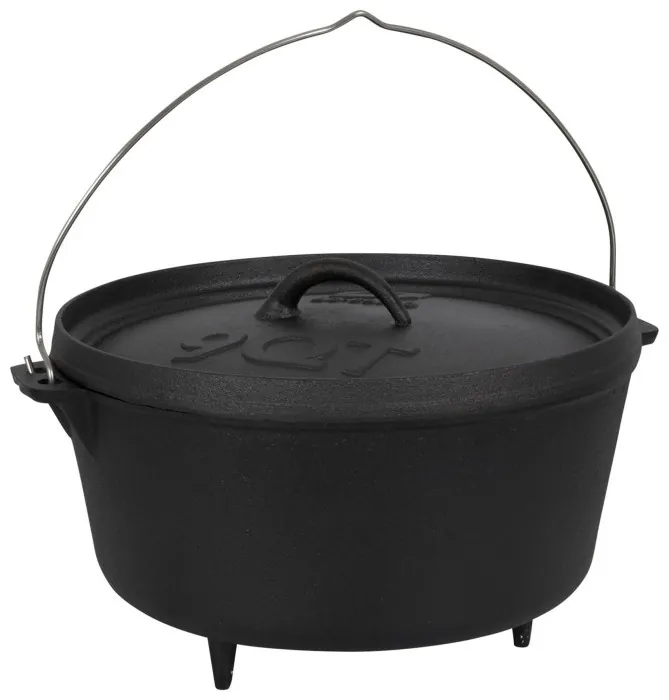 Казан з кришкою Bo-Camp Dutch Oven Cast Iron 31 cm / 7.1 L Black (2122415)