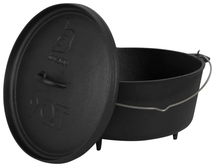 Казан з кришкою Bo-Camp Dutch Oven Cast Iron 31 cm / 7.1 L Black (2122415)