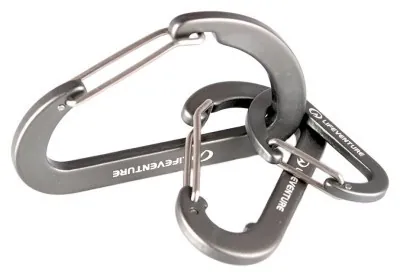 Комплект карабінів Lifeventure Karabiners grey