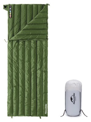 Спальный мешок с натуральным пухом Naturehike CWM295 CNK2300SD013, зеленый