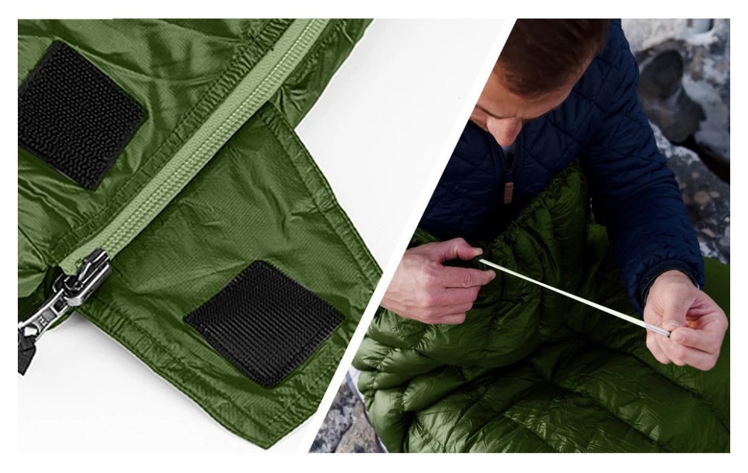 Спальный мешок с натуральным пухом Naturehike CWM295 CNK2300SD013, зеленый