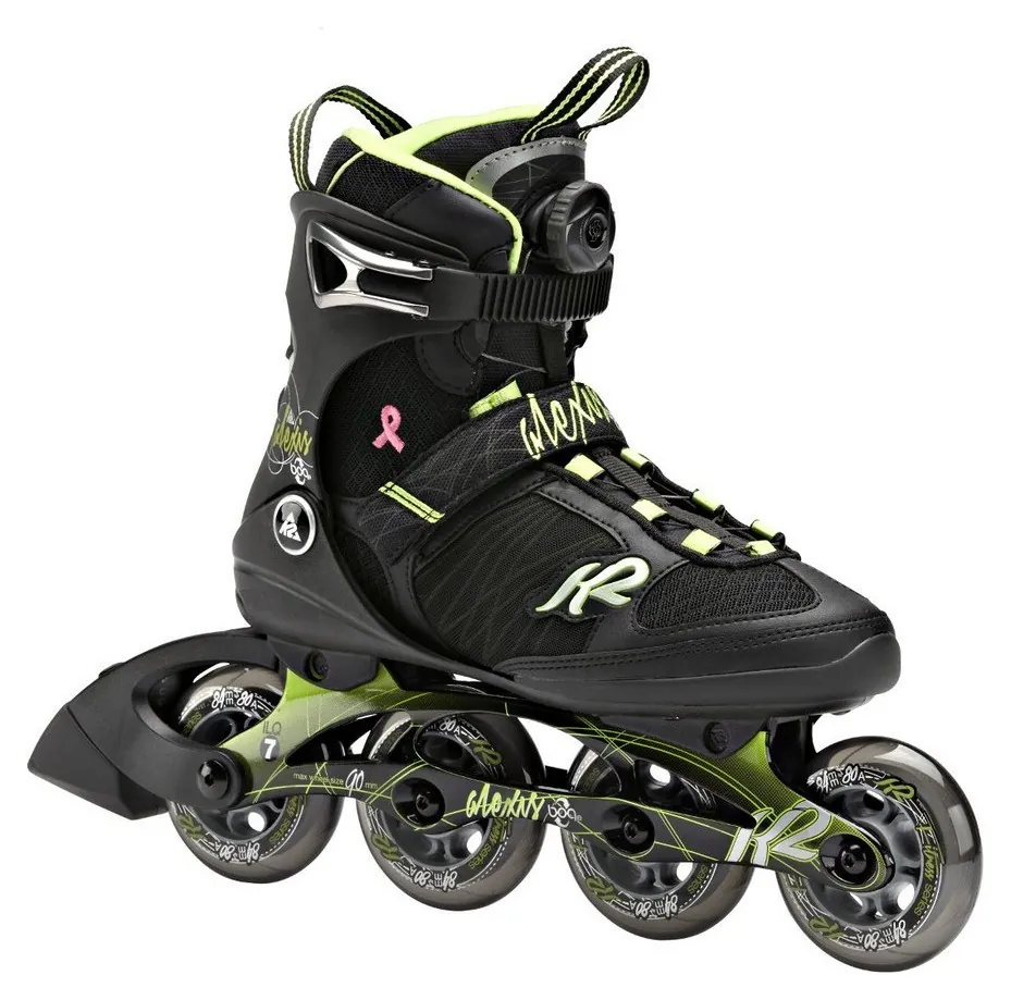Роликові коньки для дорослих K2 ALEXIS BOA W 40 (9.0US) 260мм Black/lime (3050100) V (260мм)