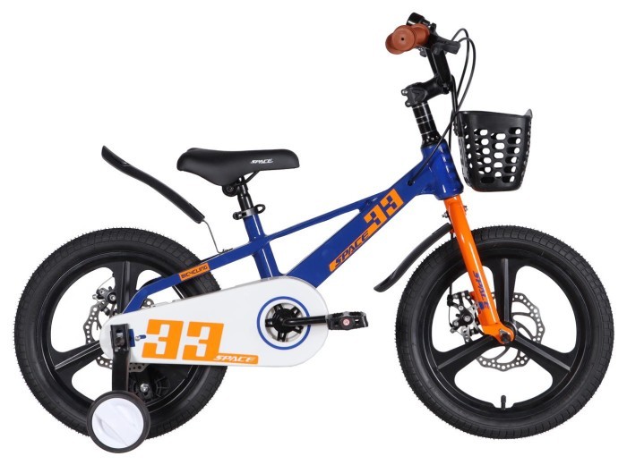 Велосипед MG 16" SPACE KID ORION DD рама-9" синiй з помаранчевим 2026, укр, укр