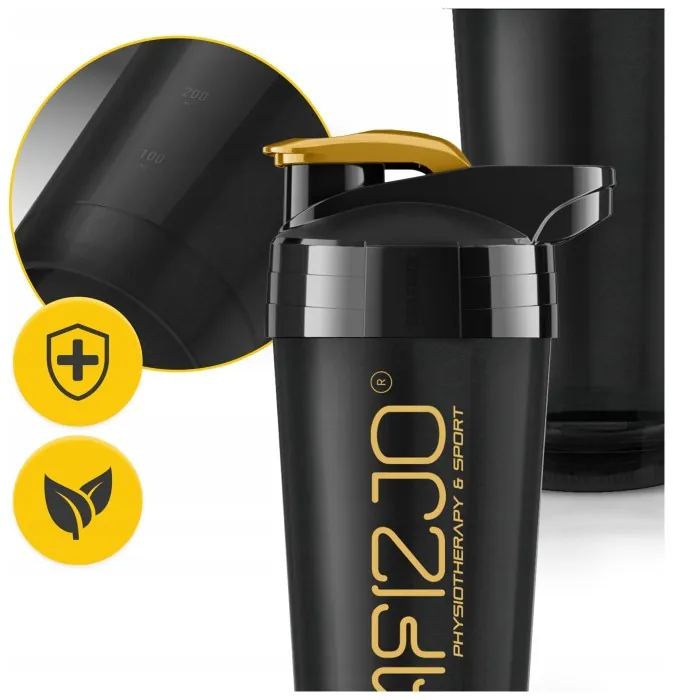 Шейкер спортивный 4FIZJO Ultra 700 мл Black/Gold (P-5905973407038)