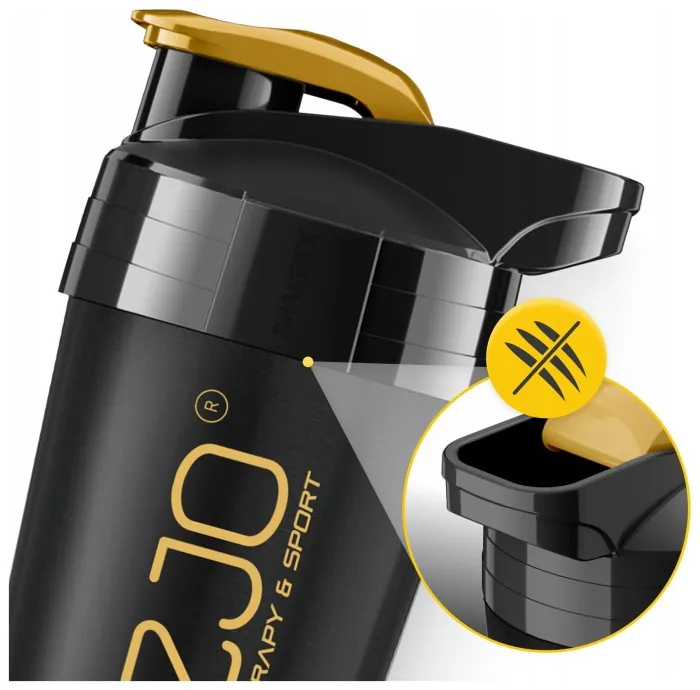 Шейкер спортивный 4FIZJO Ultra 700 мл Black/Gold (P-5905973407038)