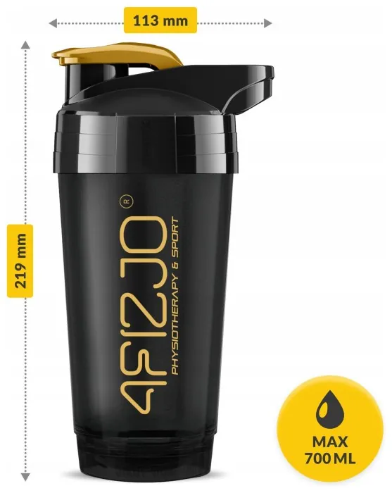 Шейкер спортивный 4FIZJO Ultra 700 мл Black/Gold (P-5905973407038)