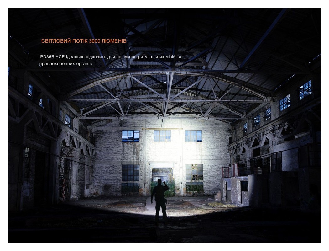 Ліхтар тактичний ручний Fenix PD36R ACE 3000 лм, укр, укр