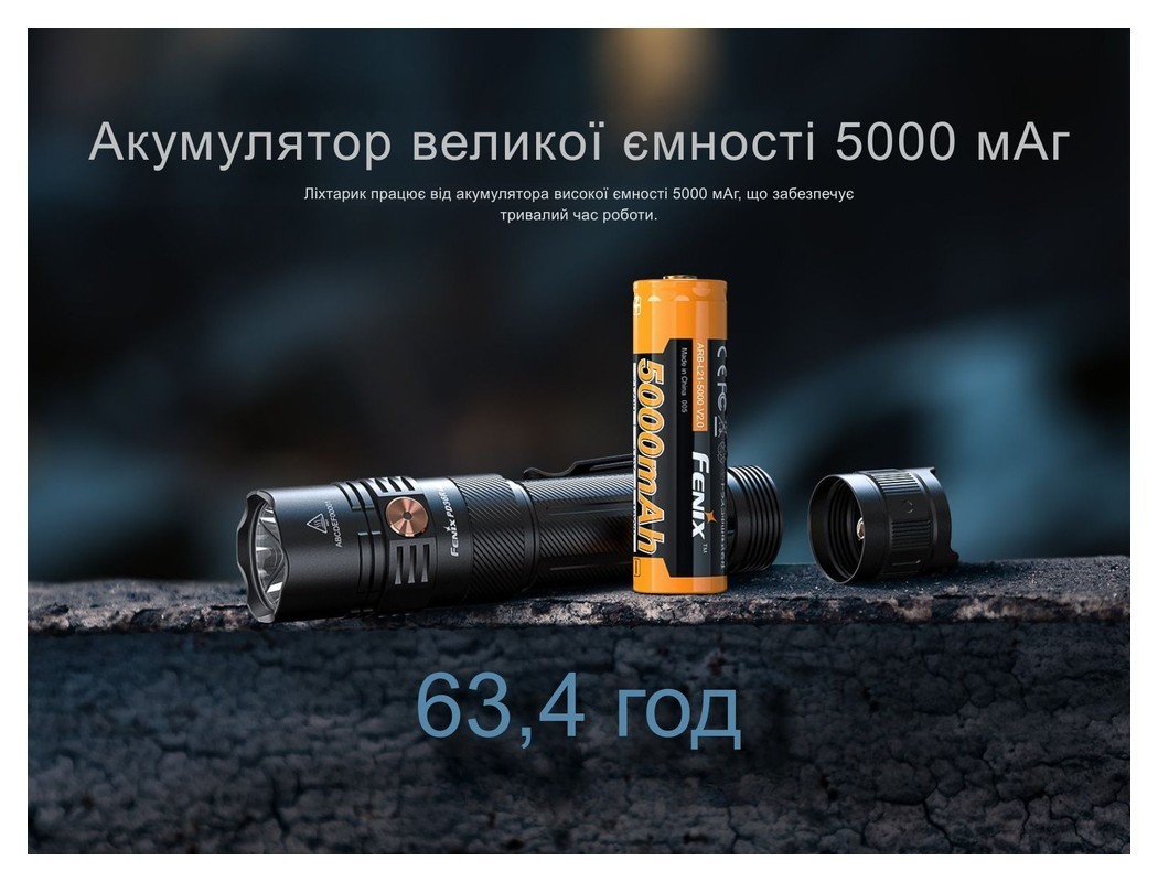 Ліхтар тактичний ручний Fenix PD36R ACE 3000 лм, укр, укр