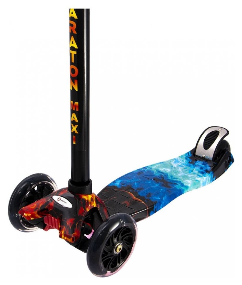 Самокат Maraton Maxi / Огонь и Лед