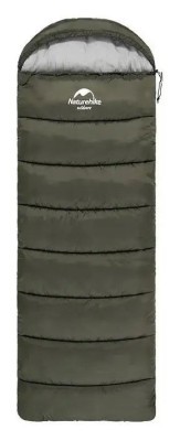 Спальник з капюшоном Naturehike U250S NH20MSD07, (0°C), лівий, темно-зелений
