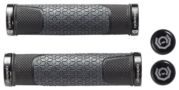 Грипси для велосипеда Cycledesign DENSITY III LOCK-ON 132 мм Black/grey (GP0048), укр