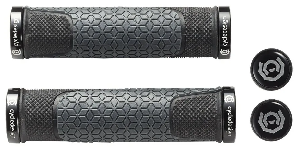 Грипси для велосипеда Cycledesign DENSITY III LOCK-ON 132 мм Black/grey (GP0048) (Сірий, Чорний)