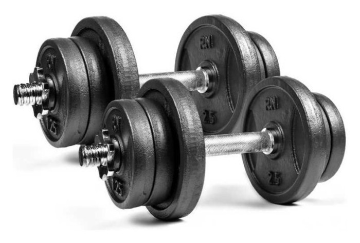 Набірні металеві гантелі 2 по 11 кг RN-Sport, укр, укр