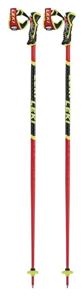 Палки для гірських лиж Leki WORLDCUP RACING SL 115см Fluorescent red/black/neon yellow (65067481-WRH) (140 см чорний, флуоресцентний червоний, неоновий жовтий)
