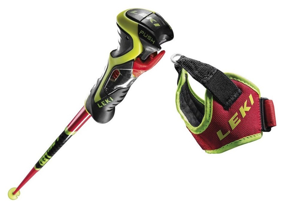 Палки для горных лыж Leki WORLDCUP RACING SL 115см Fluorescent red/black/neon yellow (65067481-WRH)