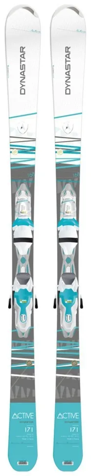 Лижі гірські (комплект) Dynastar ACTIVE XPRESS+XPRESS W 11 B83 153см White/grey/blue (DADCG01+FCDD051) (153 см white/grey/blue)