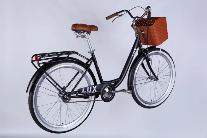 Велосипед ST 26" Dorozhnik LUX Velosteel рама-17" чорний (матовий) 2026, укр, укр