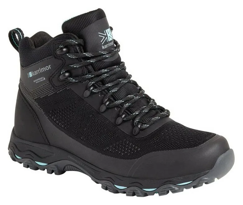 Черевики трекінгові жіночі Karrimor STAFFA LADIES WEATHERTITE W 37 (4.0UK) Black/blue (K1042-BKB) (7.0UK (41W) 255мм black/blue)