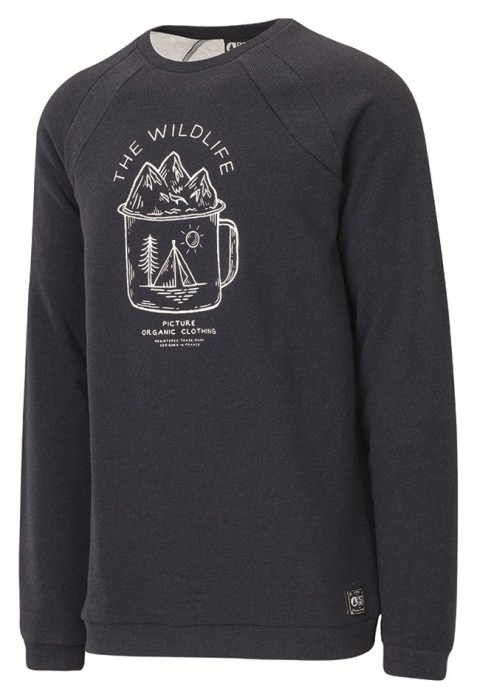 Світшот Picture Organic Lifer dark blue, укр, укр