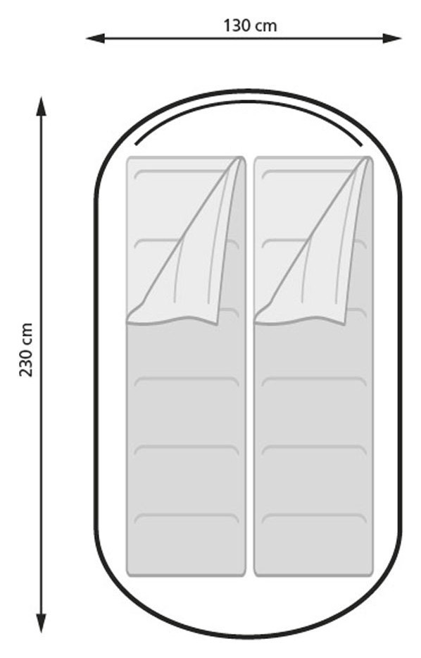 Палатка туристическая Eurotrail PACKWOOD POP-UP Royal blue/charcoal (ETTE0791)