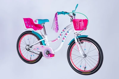 Велосипед ST 20" Formula Kid FLOWER PREMIUM BH рама-10" белый с розовым и бирюзовым 2026