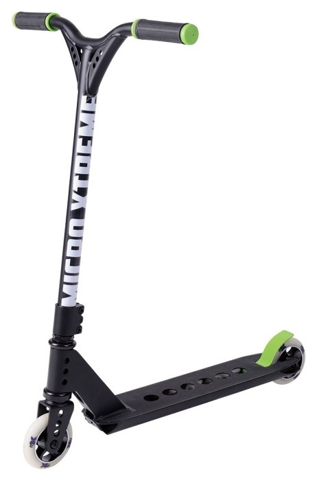 Самокат MICRO серії "Trixx & Ramp" - ЧОРНИЙ (до 100 kg, 2-х колісний, алюміній), укр, укр