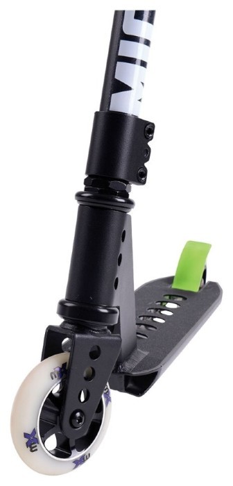 Самокат MICRO серії "Trixx & Ramp" - ЧОРНИЙ (до 100 kg, 2-х колісний, алюміній)