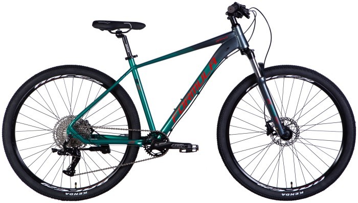 Велосипед AL 29" Formula ZEPHYR PRO HDD рама-19" темно-серебристый с зеленым 2025