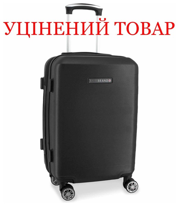 Чемодан Swissbrand Cardiff (M) Black (SWB_LHCAR001M) Discounted