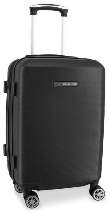 Чемодан Swissbrand Cardiff (M) Black (SWB_LHCAR001M) Discounted
