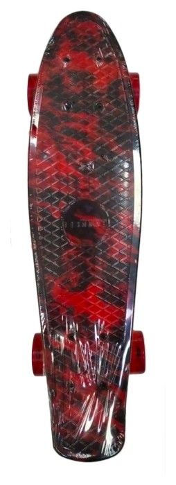 Пенніборд Amigo Sport Rebel FL-22, чорно-червоний, укр, укр