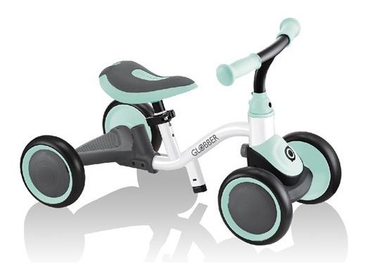 Биговел детский GLOBBER серии LEARNING BIKE 3в1, бело-мятный, до 20кг, 4 колеса