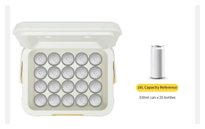 Туристичний холодильник Naturehike CNK2450CF012, 18 л, жовтий