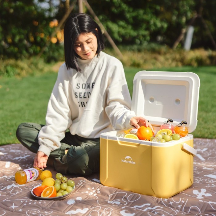Туристичний холодильник Naturehike CNK2450CF012, 18 л, жовтий, укр, укр